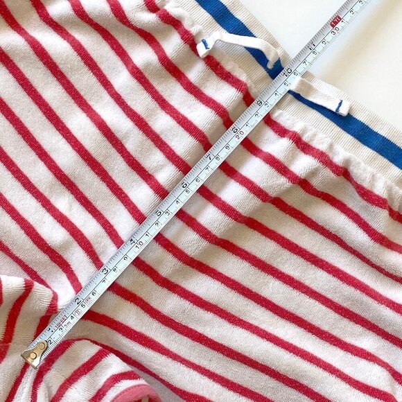 Boden Jonnie B Girls Terry Cloth Towelling Shorts Size 14 White Pink Striped - Picture 7 of 8